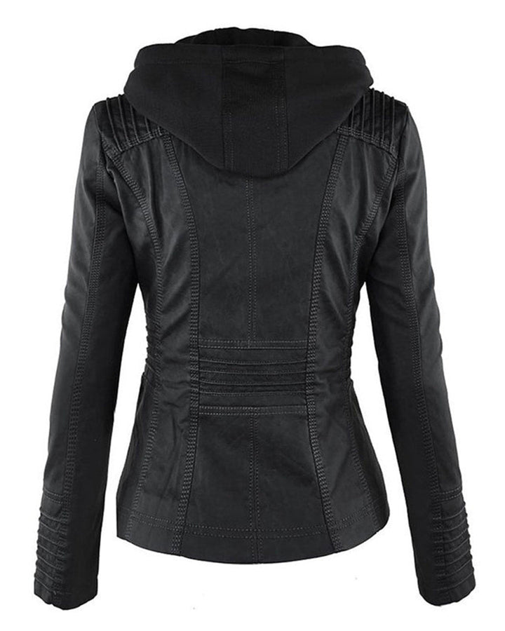 MÓNICA | Chaqueta de cuero otoñal