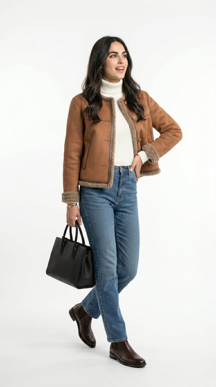 CORA | Chaqueta de piel de oveja