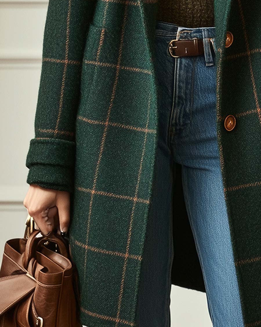 CAMILA | Abrigo estampado de temporada